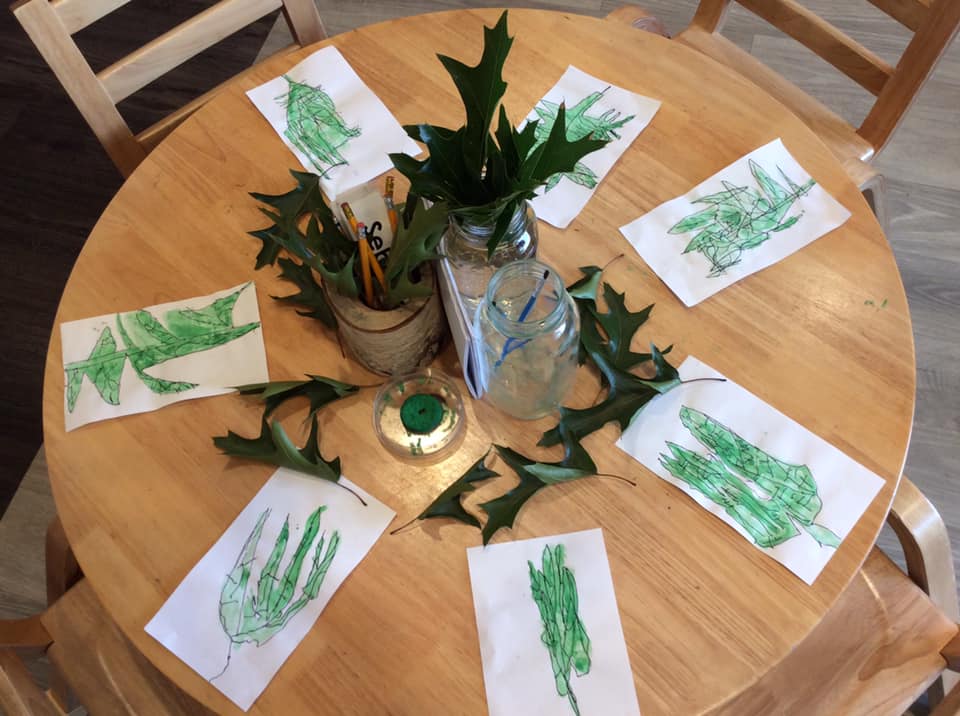 children's drawings of leaves